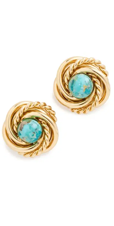 GAS Bijoux Atika Turquoise Earrings Turquoise One Size | Thumbnail 1