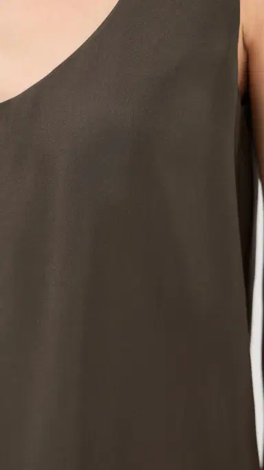RÓHE Silk Scoop Neck Top Earth 38 | Thumbnail 6