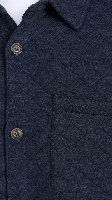 Marine Layer Corbet Quilted Overshirt Navy S | Thumbnail 6