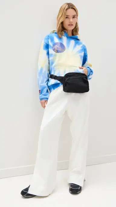 DANNIJOPRO Warriors Team Crew Hoodie Blue Tie Dye S | Thumbnail 5