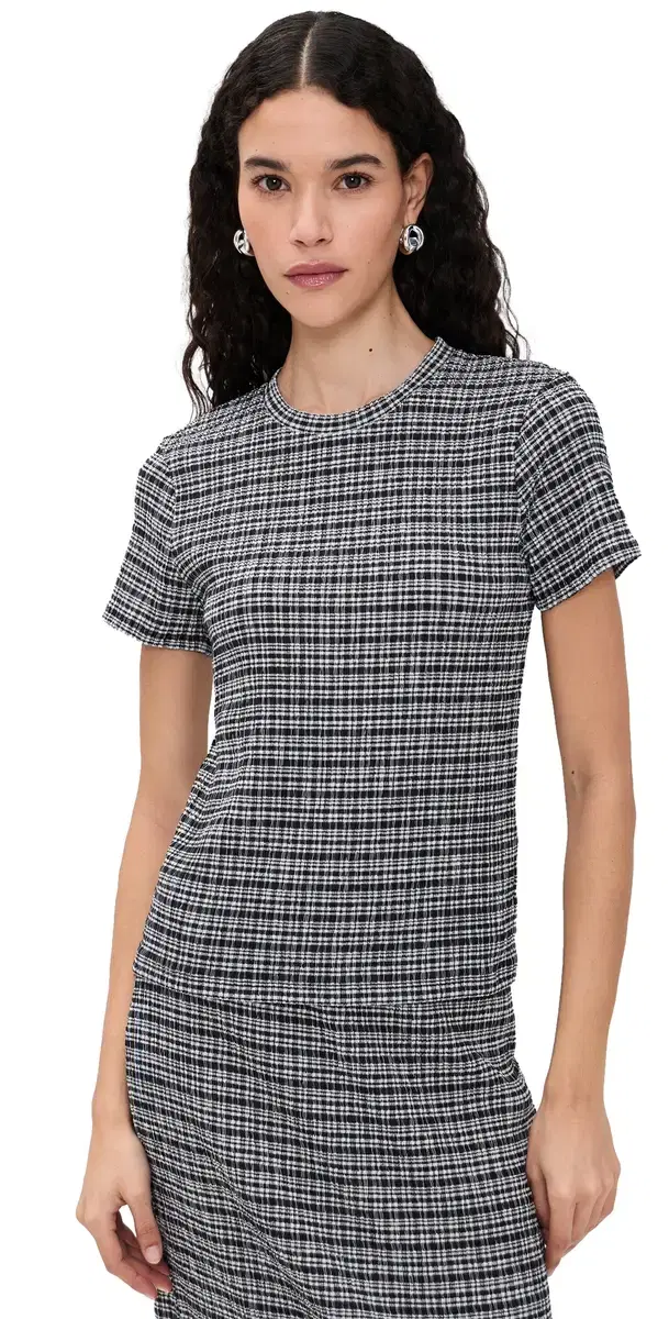 Vince hort leeve Crew Neck Blouse Eclipse Combo