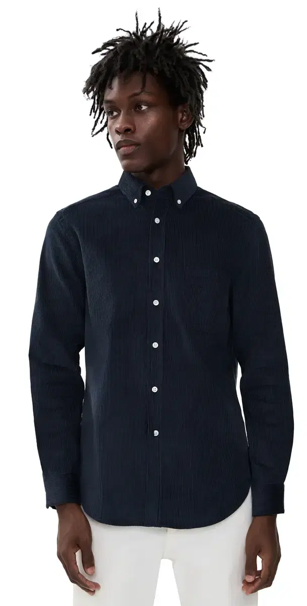 obo 2.0 Corduroy Button Down Shirt Navy