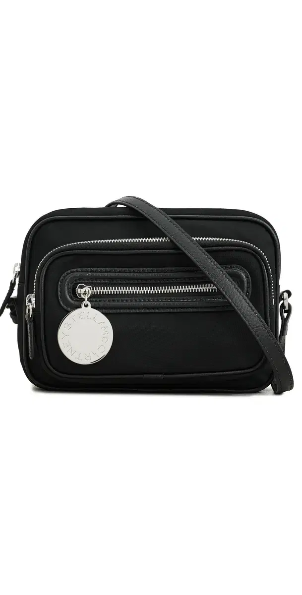 Stella McCartney Dartmoor Nylon Crossbody Bag Ultra Black One Size
