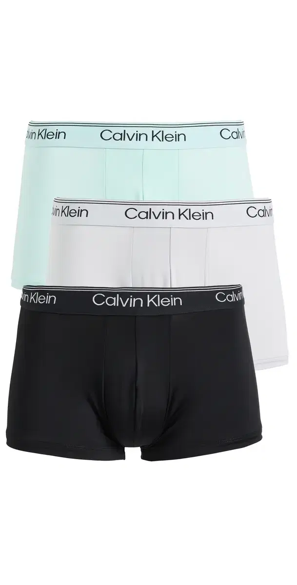 Micro Stretch 3-Pack ow Rise Trunks Black/ight Cast/Feel The Mint