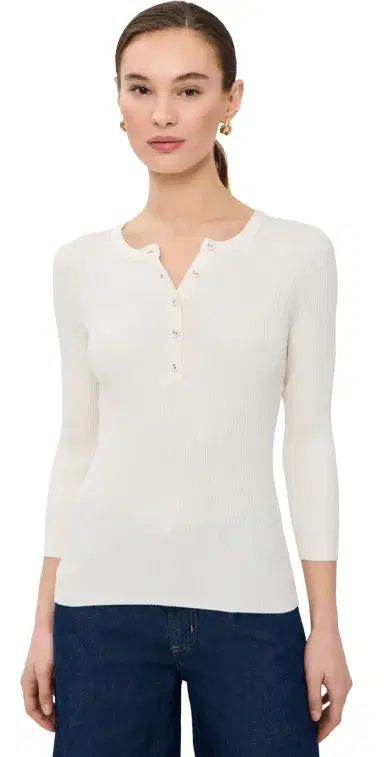 TWP 3/4 Sleeve Henley | Thumbnail 1 TWP 3/4 Sleeve Henley | Thumbnail 1