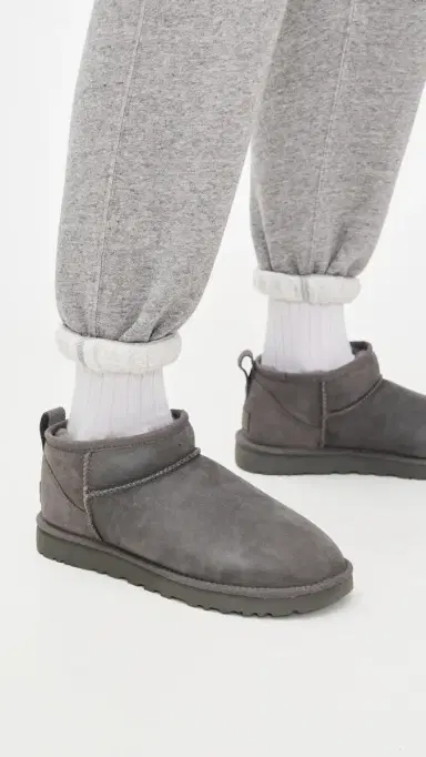 UGG Classic Ultra Mini Boots Grey 5 | Thumbnail 3