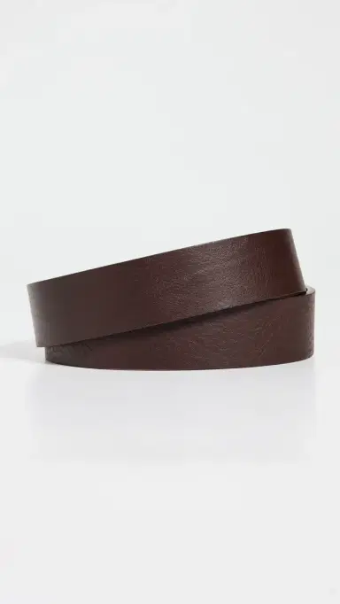 Shinola Lightning Bolt Keeper Leather Belt Deep Brown 36 | Thumbnail 3