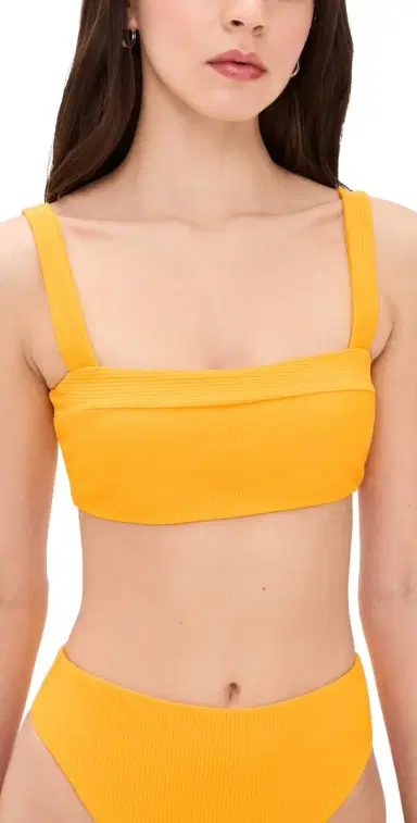 JADE SWIM Coast Bikini Top Golden M | Thumbnail 1