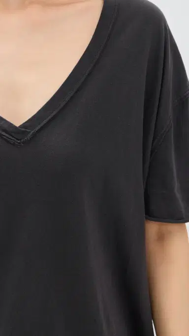 Free People Nina V Tee Black | Thumbnail 6