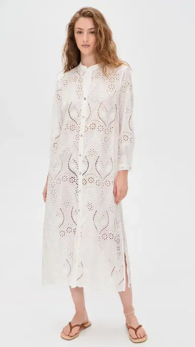 Natalie Martin Collection MB Dress Athena Embroidery Salt S | Thumbnail 2