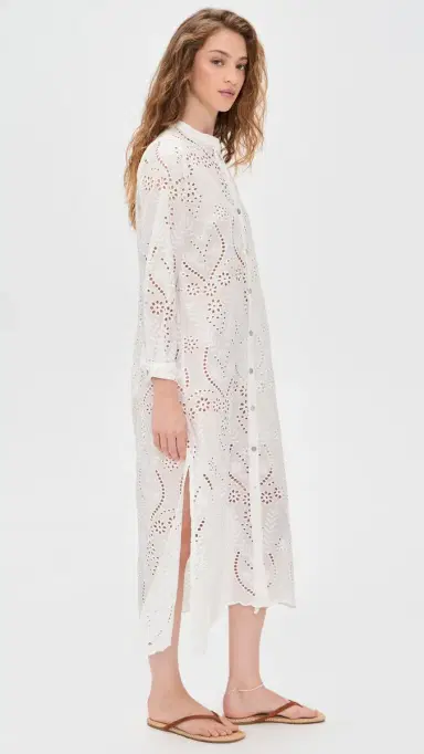Natalie Martin Collection MB Dress Athena Embroidery Salt S | Thumbnail 4