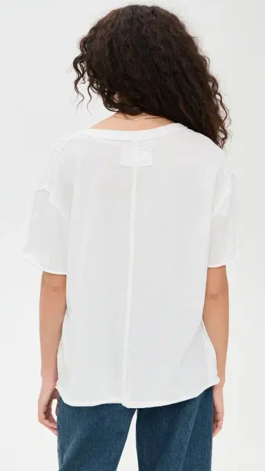 Free People Nina V Tee White S | Thumbnail 3