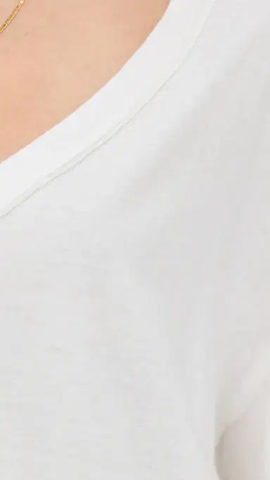 Free People Nina V Tee White S | Thumbnail 6