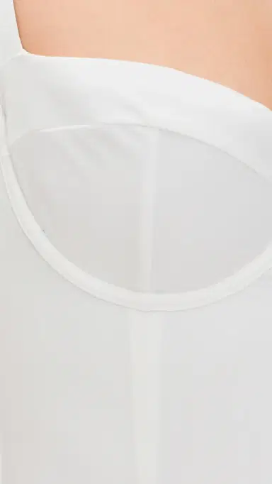 SIMKHAI Kyle Bustier One Piece White | Thumbnail 6