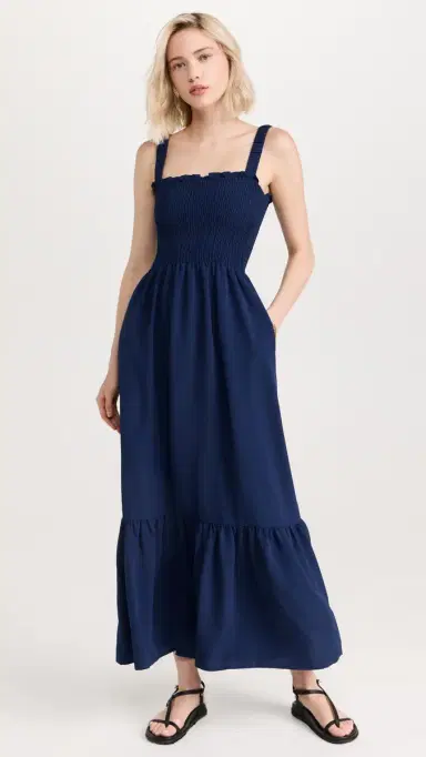 Hill House Home The Anjuli Nap Dress Navy S | Thumbnail 2 Hill House Home The Anjuli Nap Dress Navy S | Thumbnail 2