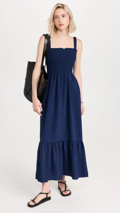 Hill House Home The Anjuli Nap Dress Navy S | Thumbnail 5 Hill House Home The Anjuli Nap Dress Navy S | Thumbnail 5