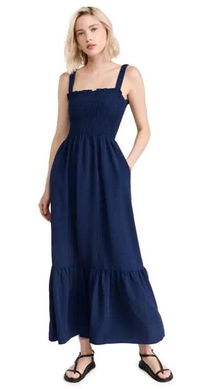 Hill House Home The Anjuli Nap Dress Navy S | Thumbnail 1 Hill House Home The Anjuli Nap Dress Navy S | Thumbnail 1