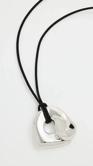 AGMES Gertrude Pendant Necklace Silver One Size | Thumbnail 4