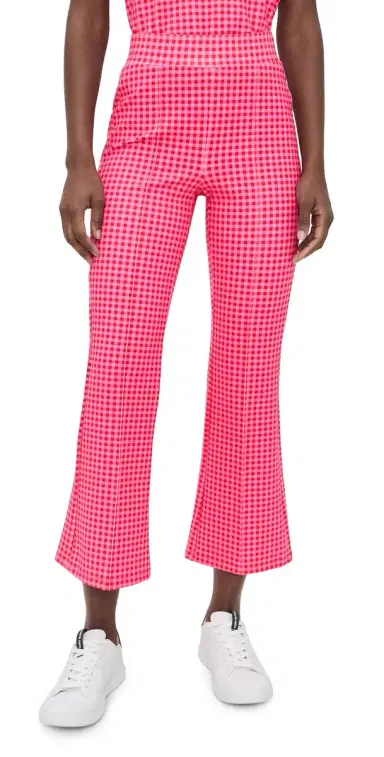 Addison Bay Ponte Waverly Pants Rose Check | Thumbnail 1
