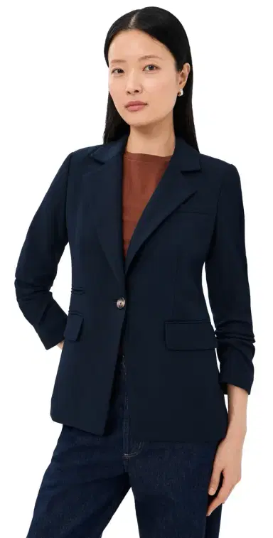 Veronica Beard Battista Dickey Jacket Navy 2 | Thumbnail 1 Veronica Beard Battista Dickey Jacket Navy 2 | Thumbnail 1