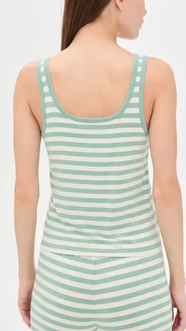 Z Supply Kiera Stripe Tank Top Crystal Green | Thumbnail 3