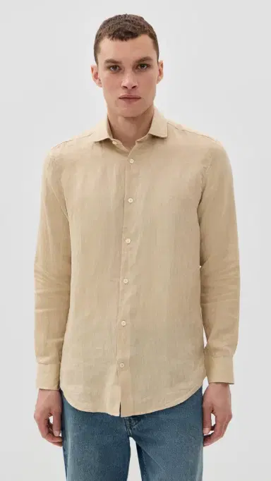 Frescobol Carioca Antonio Linen Shirt and Dune | Thumbnail 2 Frescobol Carioca Antonio Linen Shirt and Dune | Thumbnail 2