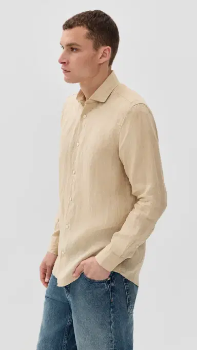 Frescobol Carioca Antonio Linen Shirt and Dune | Thumbnail 4 Frescobol Carioca Antonio Linen Shirt and Dune | Thumbnail 4