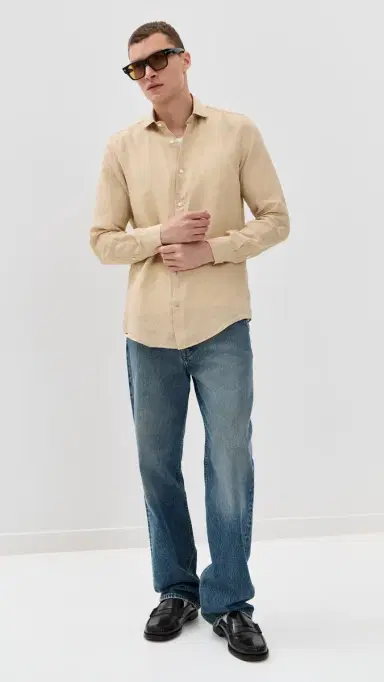 Frescobol Carioca Antonio Linen Shirt and Dune | Thumbnail 5 Frescobol Carioca Antonio Linen Shirt and Dune | Thumbnail 5