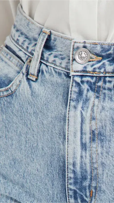 SLVRLAKE Grace High Rise Wide Leg Jeans Time To Go 32 | Thumbnail 6
