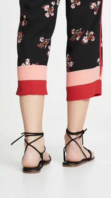TKEES Jo Lace Up Sandals Bleeker / Black 5 | Thumbnail 5