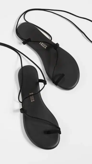TKEES Jo Lace Up Sandals Bleeker / Black 5 | Thumbnail 6