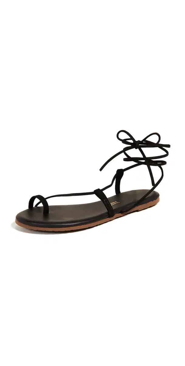 TKEES Jo Lace Up Sandals Bleeker / Black