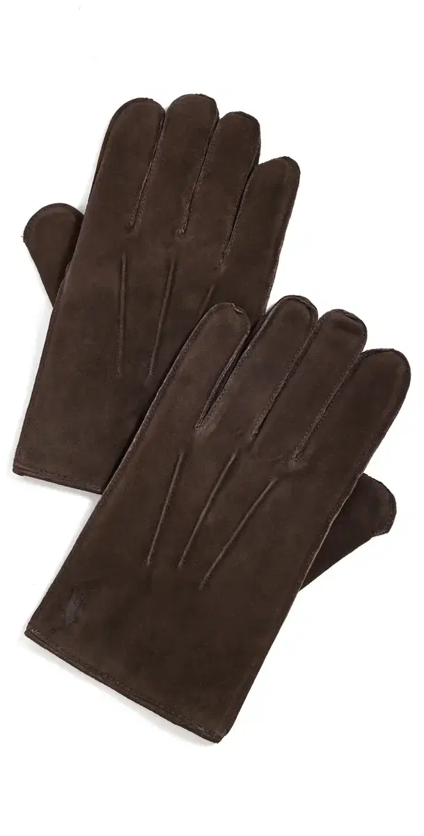Polo Ralph Lauren Everyday uede Gloves Dark Brown