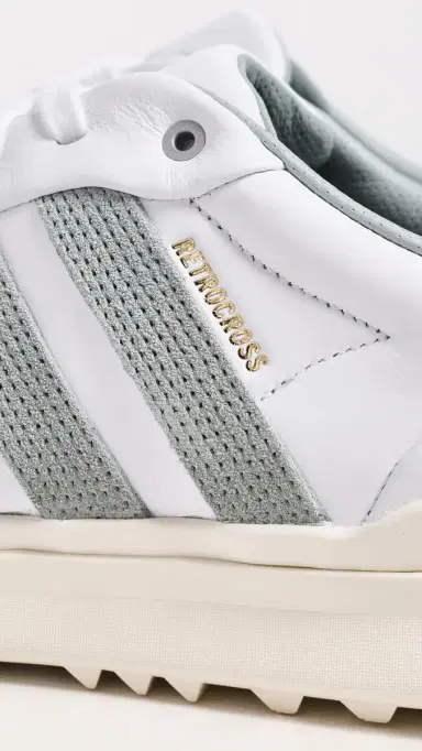 Adidas Golf Retrocross Gripmore Golf Shoes White/Wonder Sage/Off White 9 | Thumbnail 5 Adidas Golf Retrocross Gripmore Golf Shoes White/Wonder Sage/Off White 9 | Thumbnail 5