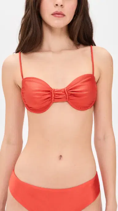 JADE Swim Mia Bikini Top Persimmon Sheen | Thumbnail 2