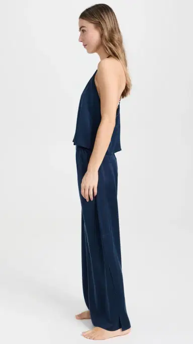 Lunya Washable Silk Cami Pant Set Deep Blue/Black | Thumbnail 4 Lunya Washable Silk Cami Pant Set Deep Blue/Black | Thumbnail 4