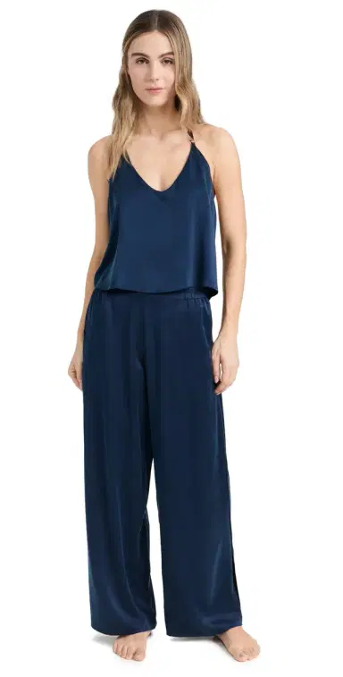 Lunya Washable Silk Cami Pant Set Deep Blue/Black | Thumbnail 1 Lunya Washable Silk Cami Pant Set Deep Blue/Black | Thumbnail 1