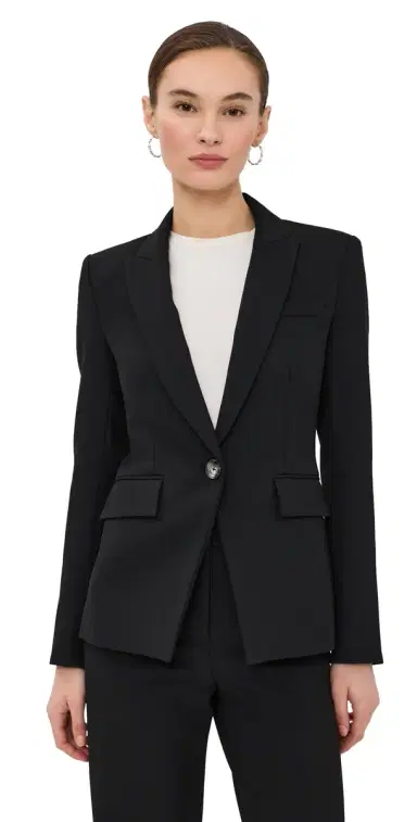 Veronica Beard Single Breasted Miller Jacket Black 0 | Thumbnail 1 Veronica Beard Single Breasted Miller Jacket Black 0 | Thumbnail 1