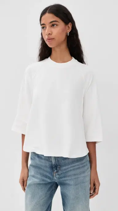 HALFBOY Sweat T-Shirt Optic White | Thumbnail 2
