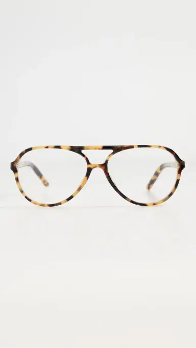 Jacquemus Aviator Eyeglasses Tortoiseshell/Light Gold/Optical One Size | Thumbnail 2