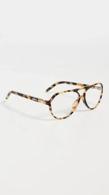 Jacquemus Aviator Eyeglasses Tortoiseshell/Light Gold/Optical One Size | Thumbnail 4
