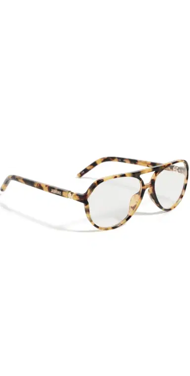 Jacquemus Aviator Eyeglasses Tortoiseshell/Light Gold/Optical One Size | Thumbnail 1