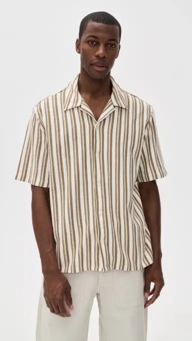Madewell Cotton Stripe Shirt Stripe aple Seed | Thumbnail 2 Madewell Cotton Stripe Shirt Stripe aple Seed | Thumbnail 2