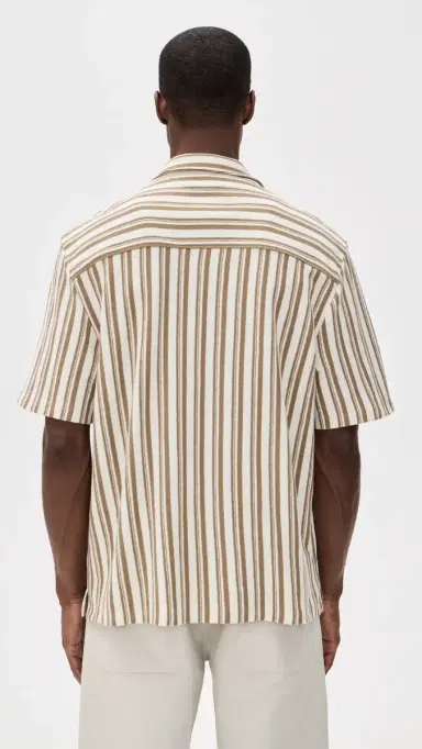 Madewell Cotton Stripe Shirt Stripe aple Seed | Thumbnail 3 Madewell Cotton Stripe Shirt Stripe aple Seed | Thumbnail 3