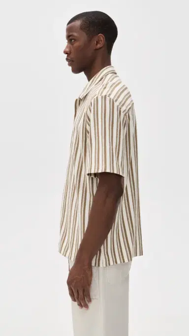 Madewell Cotton Stripe Shirt Stripe aple Seed | Thumbnail 4 Madewell Cotton Stripe Shirt Stripe aple Seed | Thumbnail 4