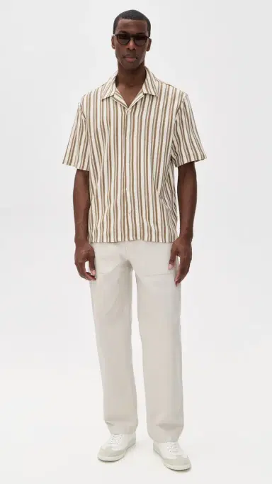 Madewell Cotton Stripe Shirt Stripe aple Seed | Thumbnail 5 Madewell Cotton Stripe Shirt Stripe aple Seed | Thumbnail 5