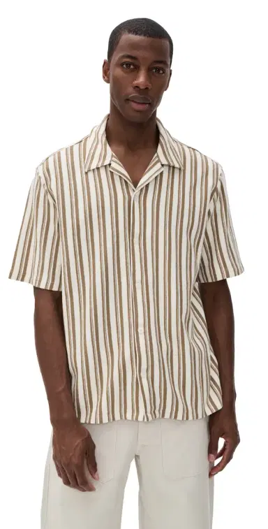 Madewell Cotton Stripe Shirt Stripe aple Seed | Thumbnail 1 Madewell Cotton Stripe Shirt Stripe aple Seed | Thumbnail 1