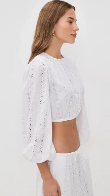 Playa Lucila Top White M | Thumbnail 4