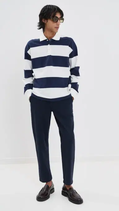 Wax London Cotton Kurt Trousers Navy 38 | Thumbnail 5 Wax London Cotton Kurt Trousers Navy 38 | Thumbnail 5