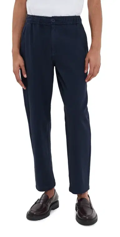 Wax London Cotton Kurt Trousers Navy 38 | Thumbnail 1 Wax London Cotton Kurt Trousers Navy 38 | Thumbnail 1